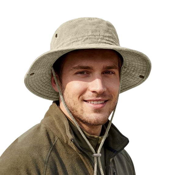 Large Head Casual Sun Hat,Jungle Hunting Hat,Fishing Outdoor Uv Protection Headwear,Enlarged Inner Space Suitable For Big Head Circumference Classic Jungle Hunting Silhouette,Breathable Sun Hat,Green