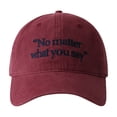 thumbnail image 1 of Large Head Circumference Baseball Cap Four Seasons Embroidery Slenderizing Wide Curved Brim Hat, 1 of 3