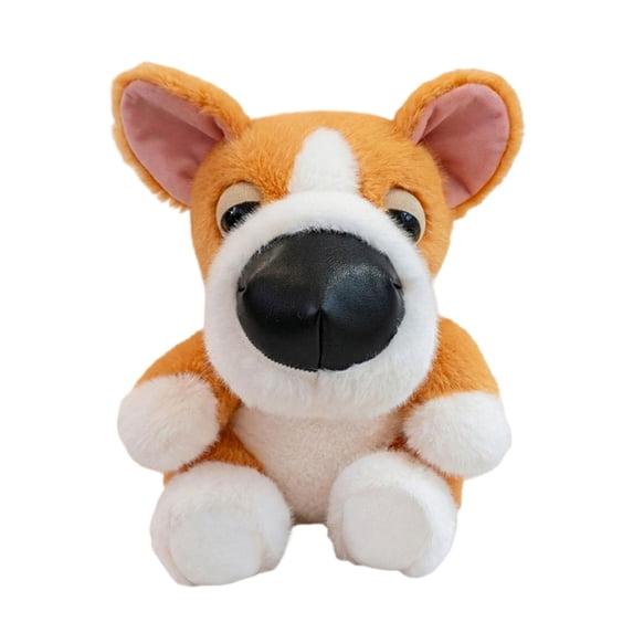Large Head Puppy Plush Toy, Cute Big Eyed Dog Stuffed Animal, Soft Companion Doll for Relaxation, Decorative Pet Plushie, Home Office Sofa Decoration Ornament