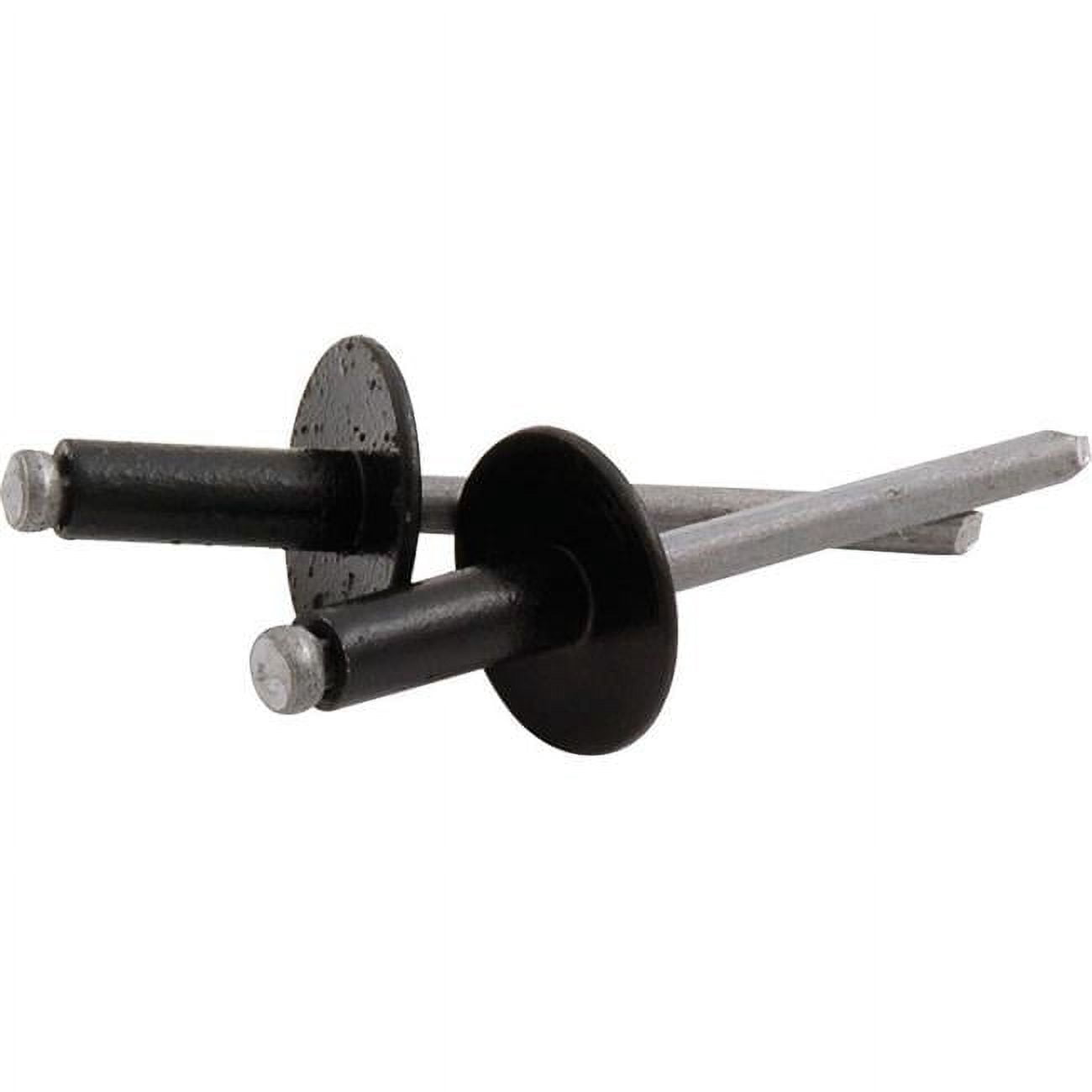 Large Head Rivet, Black - Pack of 250