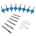 thumbnail image 1 of Large Head Rivet Kit w/ Drill Bits, Chevron Blue, 3/16 Inch, 500-Piece, 1 of 2
