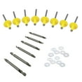 thumbnail image 1 of Large Head Rivet Kit w/ Drill Bits, Yellow, 3/16 Inch, 500-Piece, 1 of 2