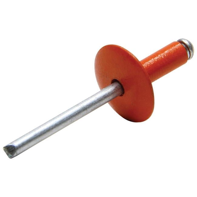Large Head Rivet, Orange - Pack of 250