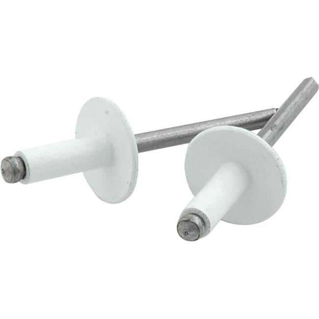 Large Head Rivet, White - Pack of 250
