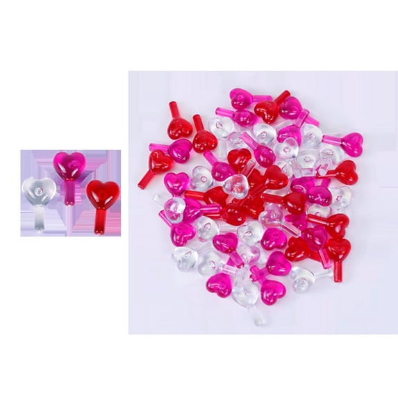 Large Heart Lights, Pack of 25, Ceramic Christmas Tree Lights, Pottery Christmas Tree Lights