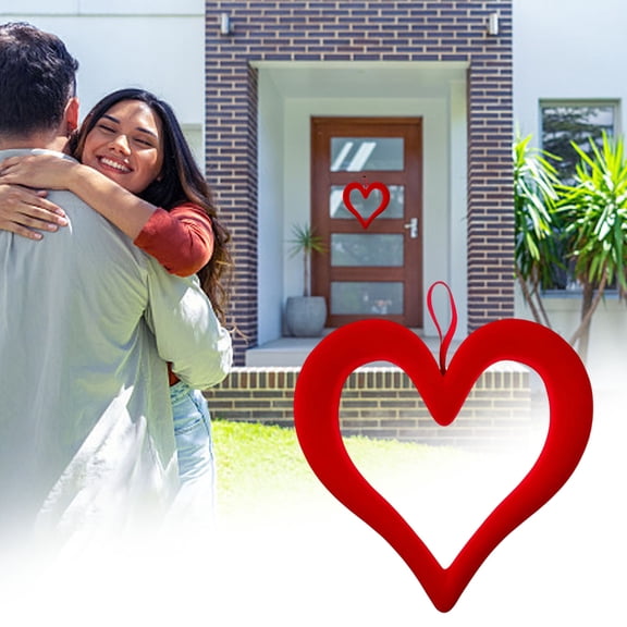 Large Heart Ornaments for Valentines 10'' 3D Heart Hanging Ornament for Tree Wreath Door Home Window Valentine's Day Wedding Holiday Decor