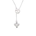 thumbnail image 1 of Large Heart with Cutout Butterfly Disc Lariat Necklace, 1 of 1
