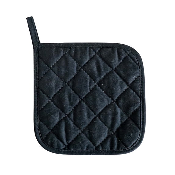 Large Heat Kitchen Holders With Trivets â Heavy Duty Pot Holders for Everyday Cooking, Baking & Serving Needs, Non- Grip, Heat Resistant for Home Chefs,Black,18X18cm