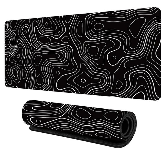 Large Heat Map Mouse Pad with Non Slip Base XXL Gaming Desk Mat Waterproof Keyboard Mouse Pad for PC Laptop Office Computer Accessories Ergonomic Extended Mousepad