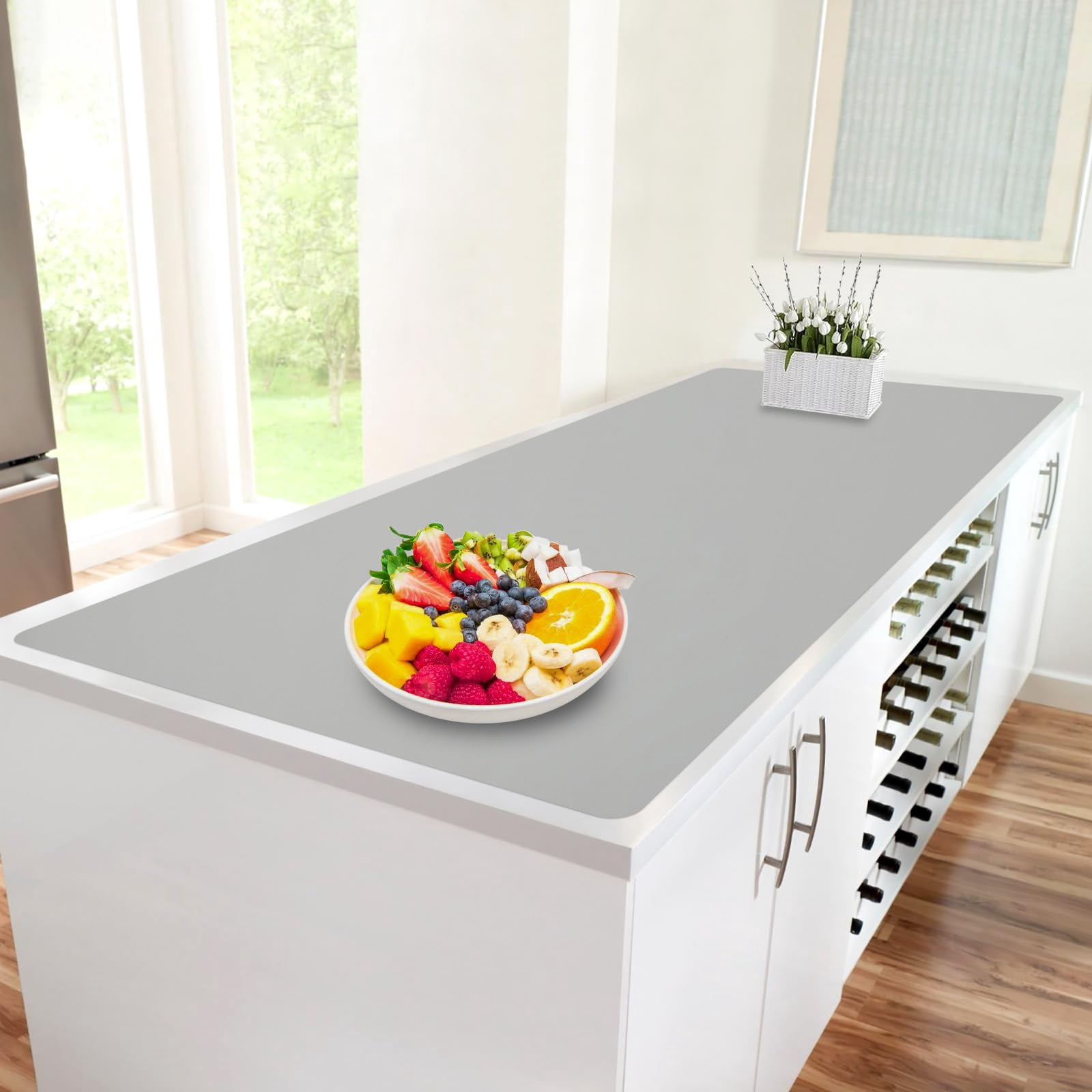 Large Heat Resistant Silicone Mat, Kitchen Countertop Protector Mat, 16 ...
