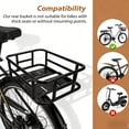 thumbnail image 1 of Large Heavy-Duty Bike Rear Basket with Liner, Waterproof Cover & Cargo Net - Fits Most Bikes & E-Bikes, 1 of 9