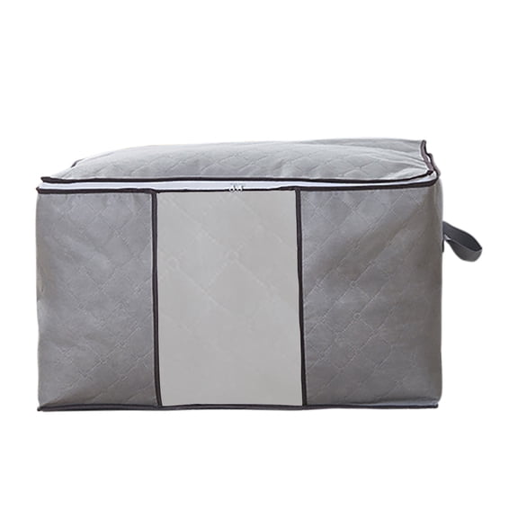 Large Heavy-Duty Quilt Storage Bag with Full Zipper and Handles for Bedding and Clothes
