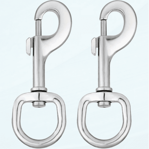 Large Heavy Duty Swivel Eye Bolt Snap Hooks, 4.3 Inch, 2 pcs