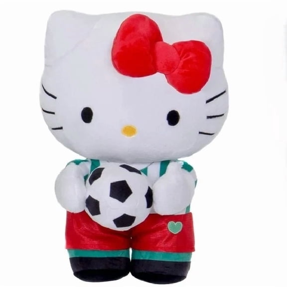 Large Hello Kitty Plush Toy Mexico Soccer Jersey 13 inch