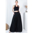 thumbnail image 1 of Large Hem Wide Leg Pleated Solid Pants, 1 of 5