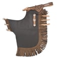 thumbnail image 1 of Hilason Western Large Bull Riding Chinks Chaps Adult Pro Rodeo Bronc Leather Brown, 1 of 6