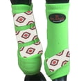 thumbnail image 1 of Large Hilason Horse Medicine Sports Boots Rear Hind Leg Green Grey, 1 of 2