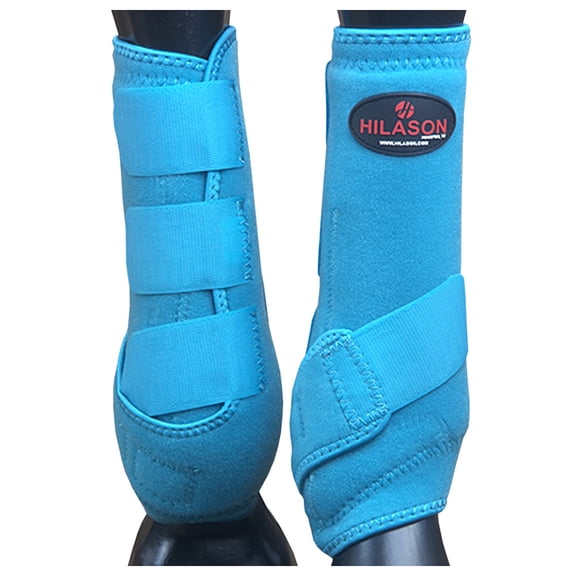 Large Hilason Horse Medicine Sports Boots Rear Hind Leg