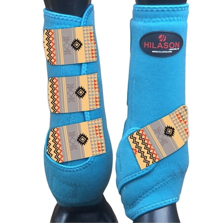 Large Hilason Horse Medicine Sports Boots Rear Hind Leg
