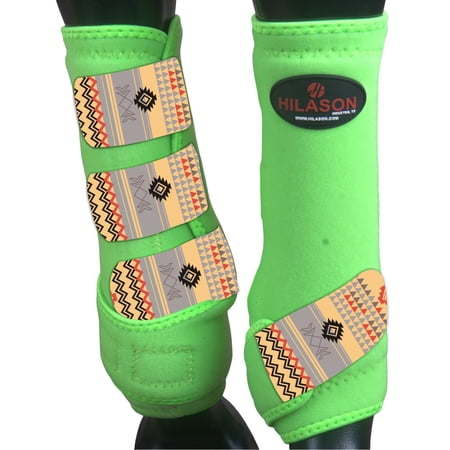 Large Hilason Horse Medicine Sports Boots Rear Hind Leg