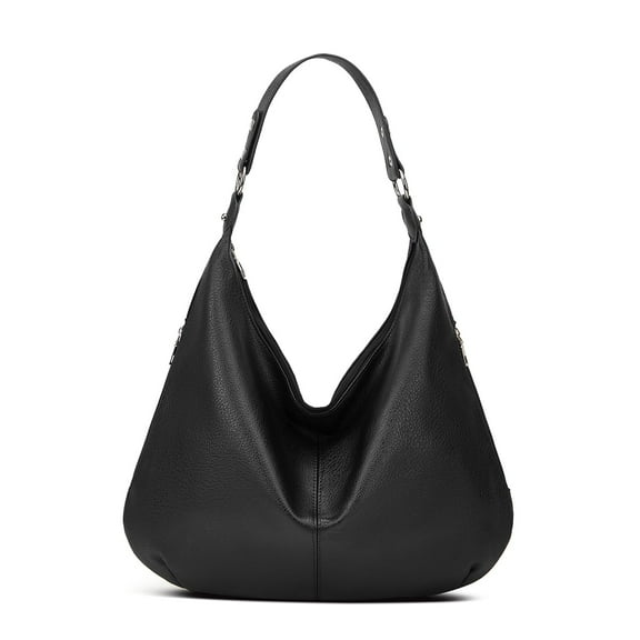 Large Hobo Shoulder Bag, Faux Leather Handbag with Adjustable Strap
