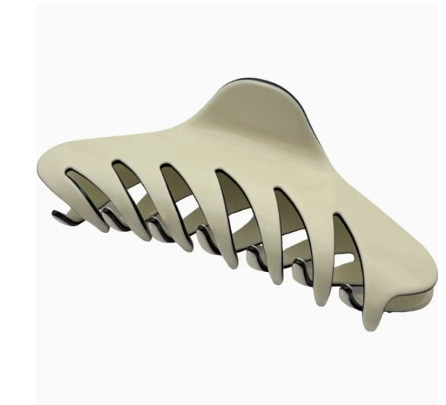 Large Hollow Shark Clip, Acetate Hair Claw for Thick Hair, Elegant and Minimalist Design for Everyday Use