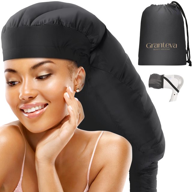 Large Hooded Hair Dryer w/Integrated Headband Reduces Heat