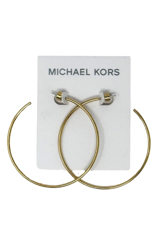 Brass Large Hoop Earrings for Women, Color: Gold