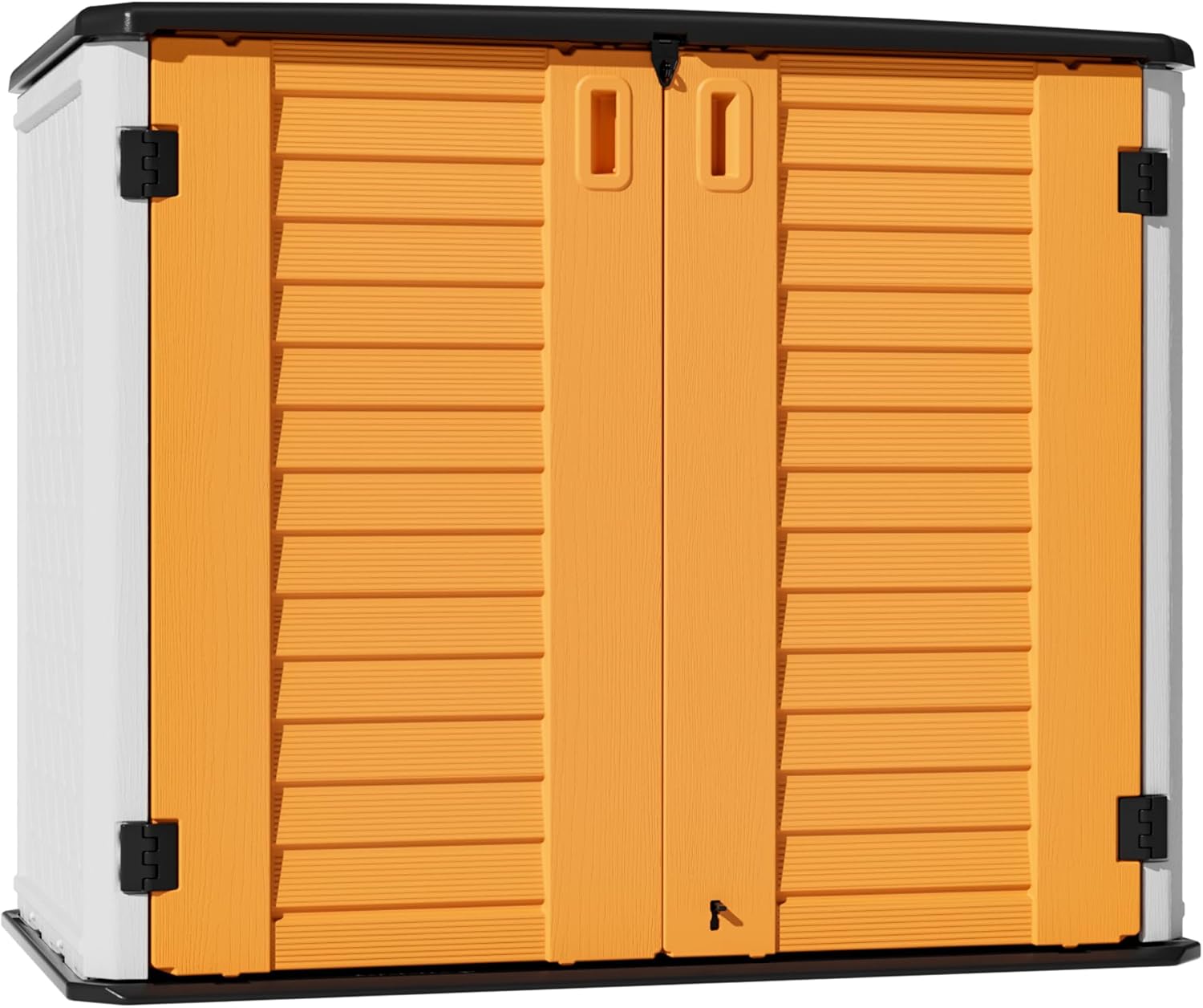 Large Horizontal Storage Sheds,38 cu.ft Resin Garden Shed Weather