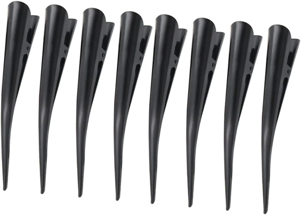 Large Horn Clip Korean Hair Accessories Hair Styling Clips Black Hair Clips 8pcs Alligator Teeth