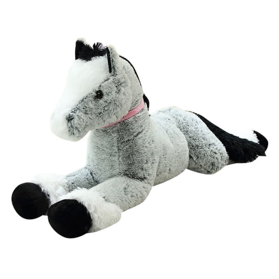 Large Horse Plush Toy, Ultra Soft Stuffed Horse Doll with Realistic Design, Cozy Oversized Plush Animal for Hugging, Decorative Plush Toy for Bedroom Sofa Home Decor, Birthday Gift Idea