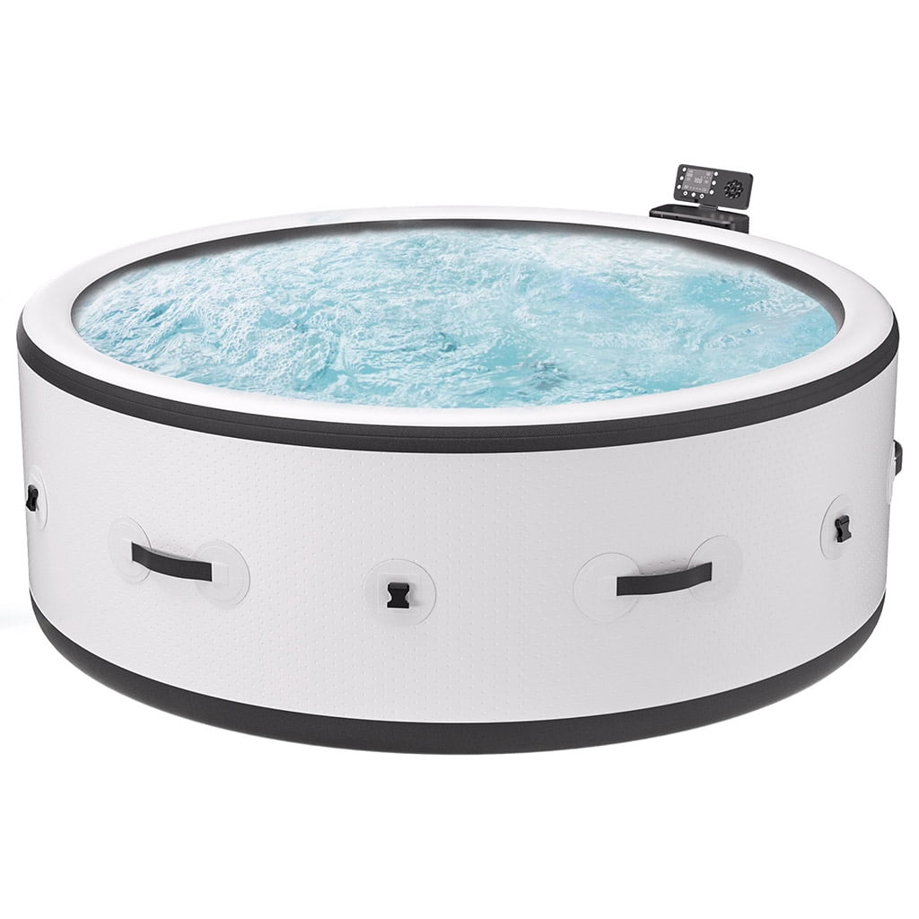 Large Hot Tub for 4 to 6 People, Portable Outdoor Spa with 150 Airjets and 1 Thermal Cover Massage Hot Tub for Patio Garden and Outdoors