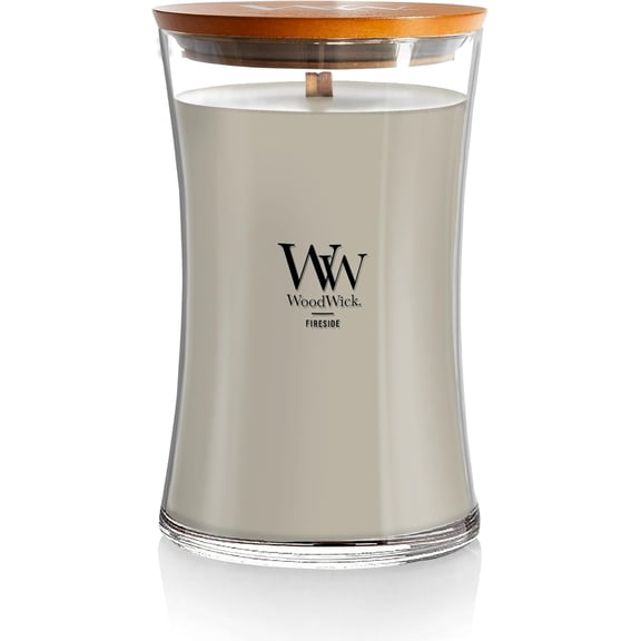 Large Hourglass Fireside Candle Premium Soy Blend Wax Crackles as it burns Perfect for Gifting