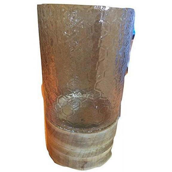 Large Hurricane Vase Natural 82173