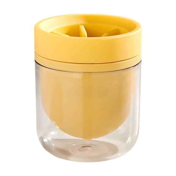 Large Ice Ball Molds Crystal Clear Ultra Slow Melt,Twist Squeeze Release Easy Demold for Hot Summer Days Party Drinks Treats Picnic, Yellow