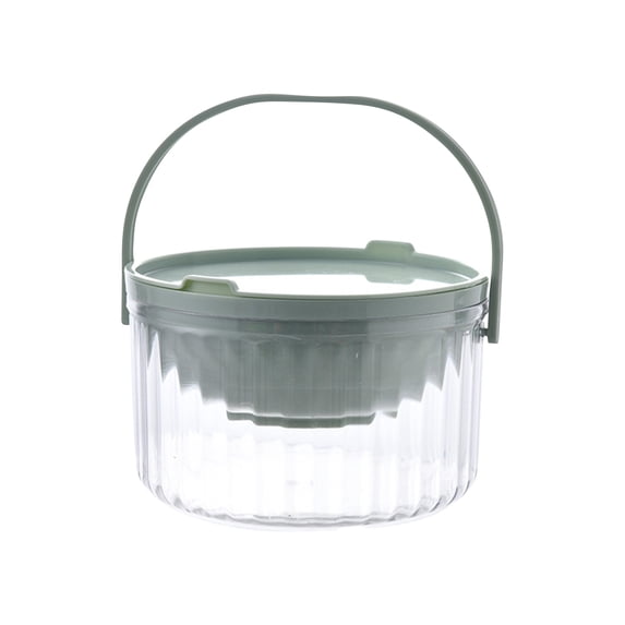 Large Ice Chiller Bowl with Lid, 30oz Ice Serving Bowls for Parties, Dip Chiller Cold Serving Dish for Salad, Green