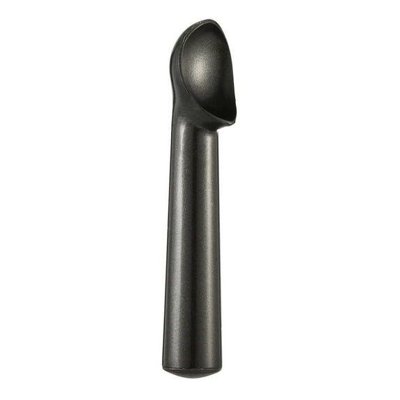 Large Ice Cream Scoop 7 inches Nonstick Anti-Freeze Metal Ice Cream Scooper Spoon One Piece Aluminum Design, Black