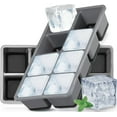 thumbnail image 1 of Large Ice Cube Molds, 2 Pack Silicone Large Square Ice Cube Trays with Lids BPA Free, Easy-Release & Stackable 1.8'' Big Ice Cube Tray for Freezer Cocktail Whiskey Coffee, 1 of 7