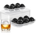 thumbnail image 1 of Large Ice Cube Tray for Whiskey: 2.5 Inch Silicone Ice Ball Maker - Circle Ice Cube Tray - Round Ice Sphere Maker for Old Fashioned Bourbon Whisky, 1 of 5