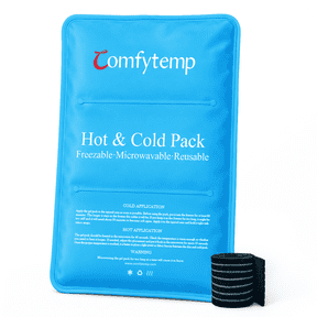 Large Ice Packs for Injuries, Comfytemp Reusable Hot Cold Pack Wrap for Back, Knee, Shoulder