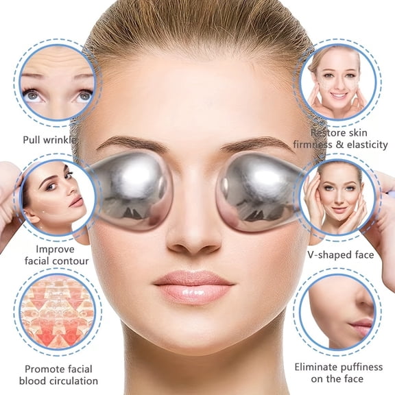 Large Ice Roller Beauty Ice Ball Energy Ball Facial Cooling Ball Water Ripple Women's Facial and Eye Massager