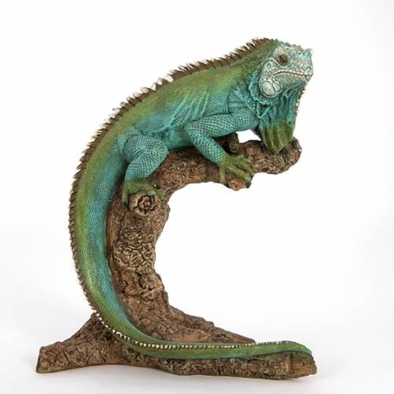 Large Iguana Garden Statue  22 Realistic Lizard Sculpture for Indoor or Outdoor Use | Tropical Reptile Decor for Patio, Lawn, Poolside, or Home Display  Cast Polyresin Full Color$$Garden & Patio