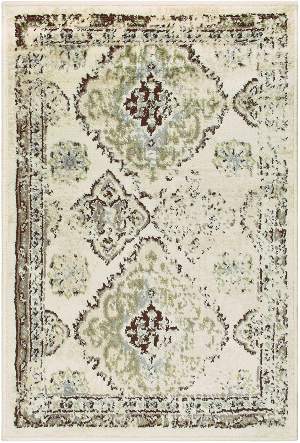 Large Indoor Area Rug with Jute Backing Traditional Design Carpet from