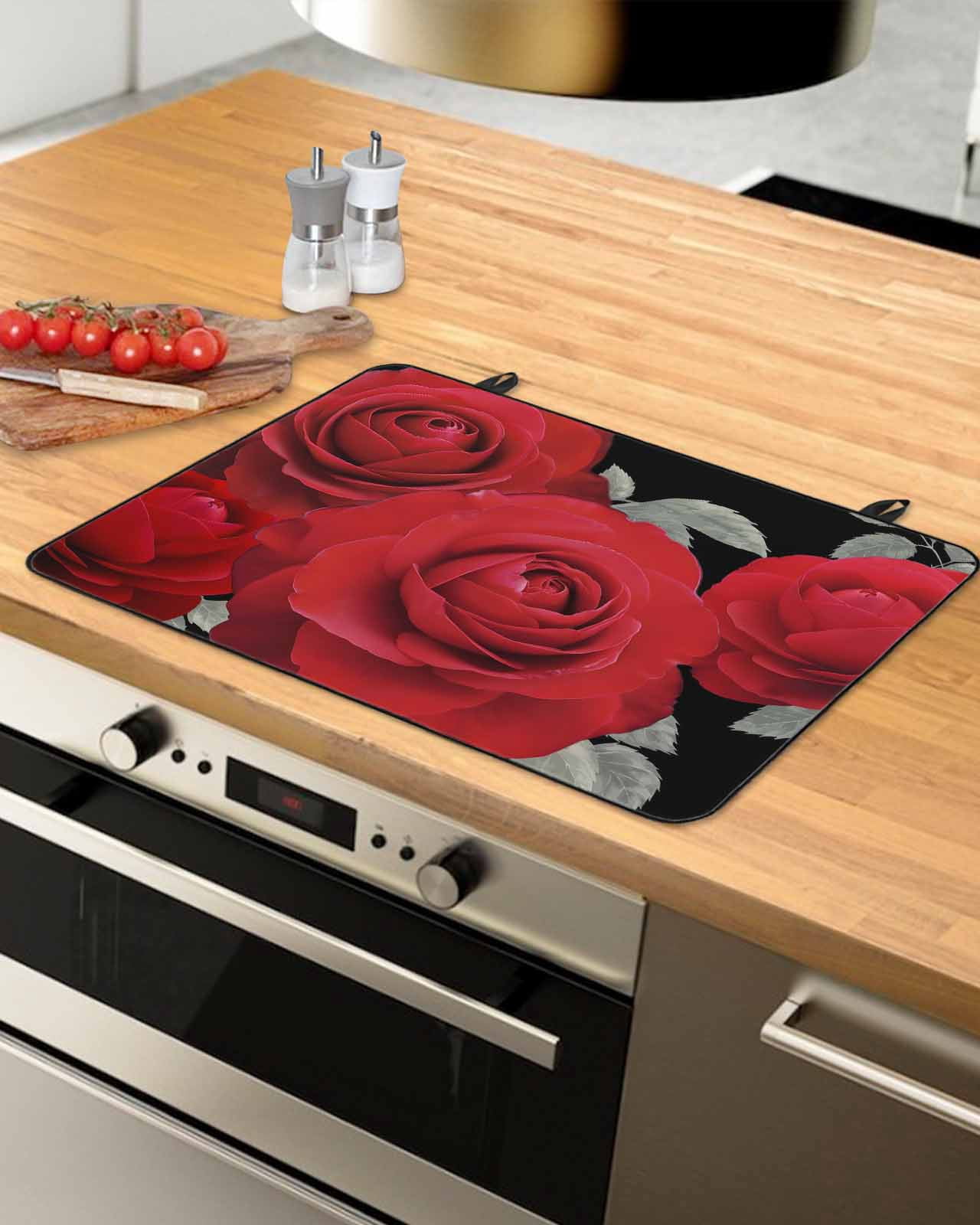 Large Induction Cooktop Protector Mat Happy Valentine's Day Stove Top