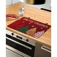 thumbnail image 1 of Large Induction Cooktop Protector Mat Merry Christmas Stove Top Covers for Electric Stove, Red Green Xmas Tree Stars Red Modern Art Decorative Stove Burner Cover Mats, Glass Top Stove Cover, 1 of 7
