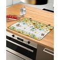 thumbnail image 1 of Large Induction Cooktop Protector Mat Spring Sunflowers Stove Top Covers for Electric Stove, Eucalyptus Leaves Butterfly Flowers Plaid Decorative Stove Burner Cover Mats, Glass Top Stove Cover, 1 of 7