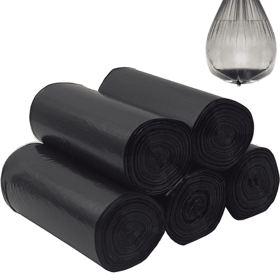 Large Industrial Black Trash Bags Outdoor Garbage Bags for Commercial, Janitorial, Lawn, Leaf