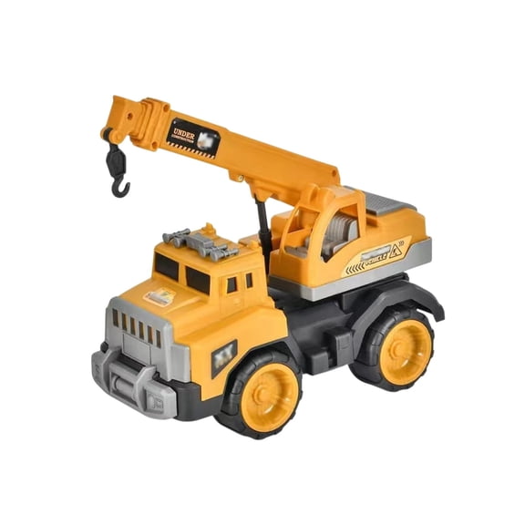 Large Inertia Construction Vehicle Toy For Boys Yellow Engineering Truck Model Sand Beach Play Vehicle Push And Go