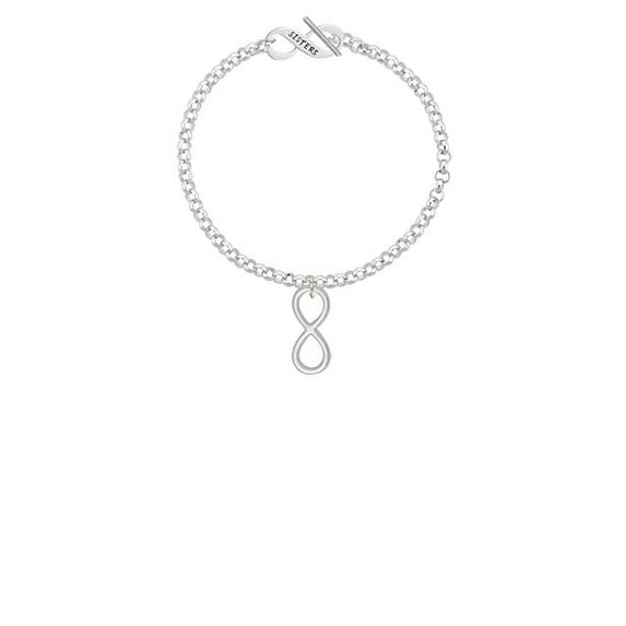 Large Infinity Sign Sisters Infinity Toggle Chain Bracelet