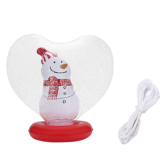 Large Inflatable Christmas Ball with Base 24 Inch LED Snowman Christmas Tree Santa Claus Inflatable Outdoor Decorations Balls Xmas Blow up Ball for Yard Pool Garden Lawn Porch